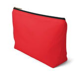 Favored Blessed Grateful Red Accessory Pouch w T-bottom