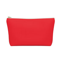 Favored Blessed Grateful Red Accessory Pouch w T-bottom