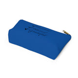 Favored Blessed Grateful Blue Accessory Pouch w T-bottom