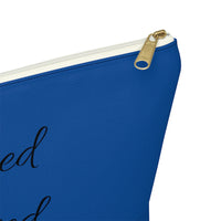 Favored Blessed Grateful Blue Accessory Pouch w T-bottom