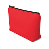 Favored Blessed Grateful Red Accessory Pouch w T-bottom