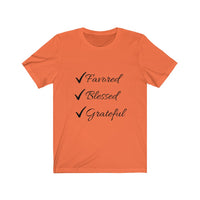 Favored Blessed Grateful Short Sleeve Tee Shirt