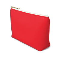 Favored Blessed Grateful Red Accessory Pouch w T-bottom