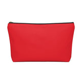 Favored Blessed Grateful Red Accessory Pouch w T-bottom