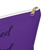 Favored Blessed Grateful Purple Accessory Pouch w T-bottom