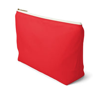 Favored Blessed Grateful Red Accessory Pouch w T-bottom