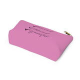 Favored Blessed Grateful Pink Accessory Pouch w T-bottom