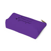 Favored Blessed Grateful Purple Accessory Pouch w T-bottom