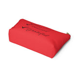 Favored Blessed Grateful Red Accessory Pouch w T-bottom